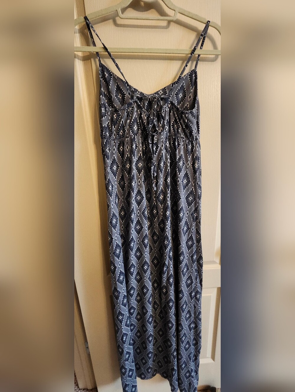 O'NEILL Jenna Ink Blue Geometric Print Maxi Dress. Size Medium. - Picture 8 of 15